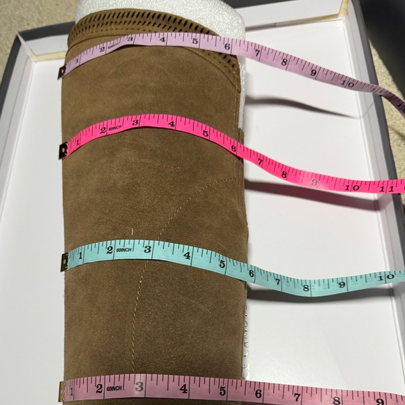 PRICE FIRM BNIB Vince Camuto Karinda Tan OTK Suede Boots 6 - Picture 12 of 14